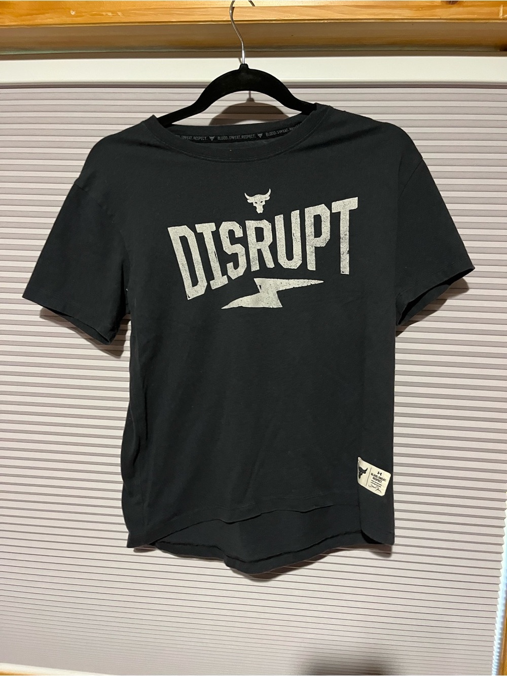 'Disrupt' Iron Bull Black Graphic Tee